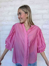 Load image into Gallery viewer, Show You Care Pink Rhinestone Top