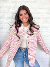 Load image into Gallery viewer, Checkered Pattern Lilac Mix Jacket