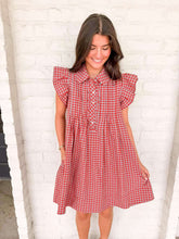 Load image into Gallery viewer, Decide To Take Red Denim Dress