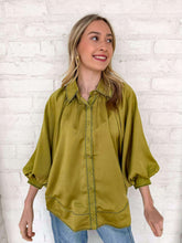Load image into Gallery viewer, Enough Talking Olive Top