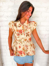 Load image into Gallery viewer, Every Good Thing Floral Ecru Top