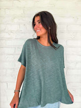 Load image into Gallery viewer, Sunset Stroll Ash Jade Oversized Top