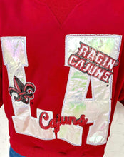 Load image into Gallery viewer, Queen Of Sparkles University Of Louisiana At Lafayette Metallic Icon Sweatshirt