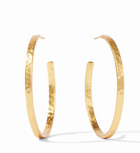 Load image into Gallery viewer, Julie Vos Large Crescent Gold Hoop