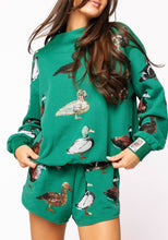 Load image into Gallery viewer, Queen Of Sparkles Dark Green Duck Shorts