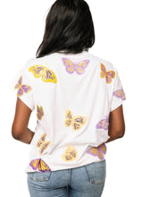 Load image into Gallery viewer, Queen Of Sparkles Licensed LSU Mascot Butterfly Tee