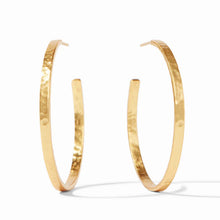 Load image into Gallery viewer, Julie Vos Medium Crescent Gold Hoop