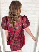 Load image into Gallery viewer, Dinner Reservations Burgundy Dress