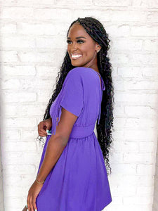 Stay The Night Purple Dress