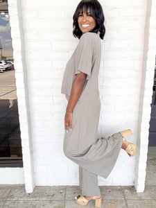 Fair Enough Gray Top