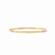 Load image into Gallery viewer, Julie Vos Crescent Stone Gold Bangle