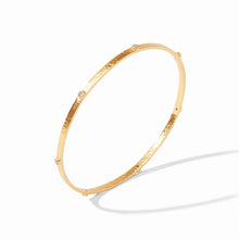 Load image into Gallery viewer, Julie Vos Crescent Stone Gold Bangle