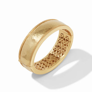 Julie Vos Cannes Statement Hinge Gold Bangle