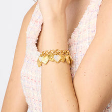 Load image into Gallery viewer, Julie Vos Heart Charm Gold Bracelet