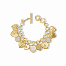 Load image into Gallery viewer, Julie Vos Heart Charm Gold Bracelet