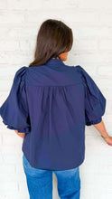 Load image into Gallery viewer, Call Me Later Navy Top