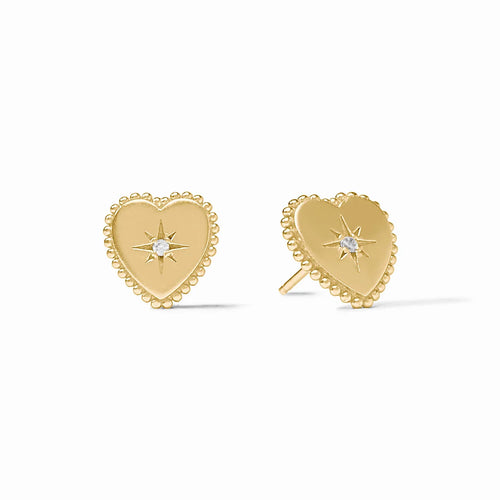 Julie Vos Heart Gold Stud