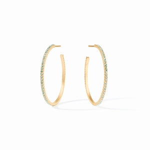 Julie Vos Windsor Aquamarine Blue Medium Hoop