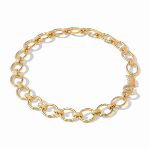Julie Vos Alligator Link Gold Necklace