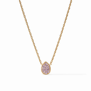Julie Vos Teardrop Amethyst Purple Delicate Necklace