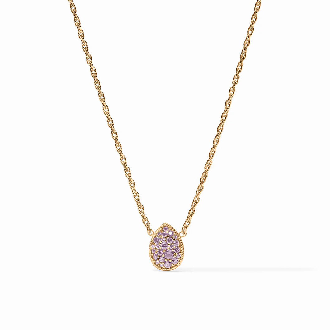 Julie Vos Teardrop Amethyst Purple Delicate Necklace