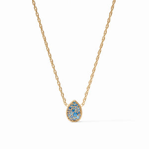 Julie Vos Teardrop Blue Topaz Delicate Necklace