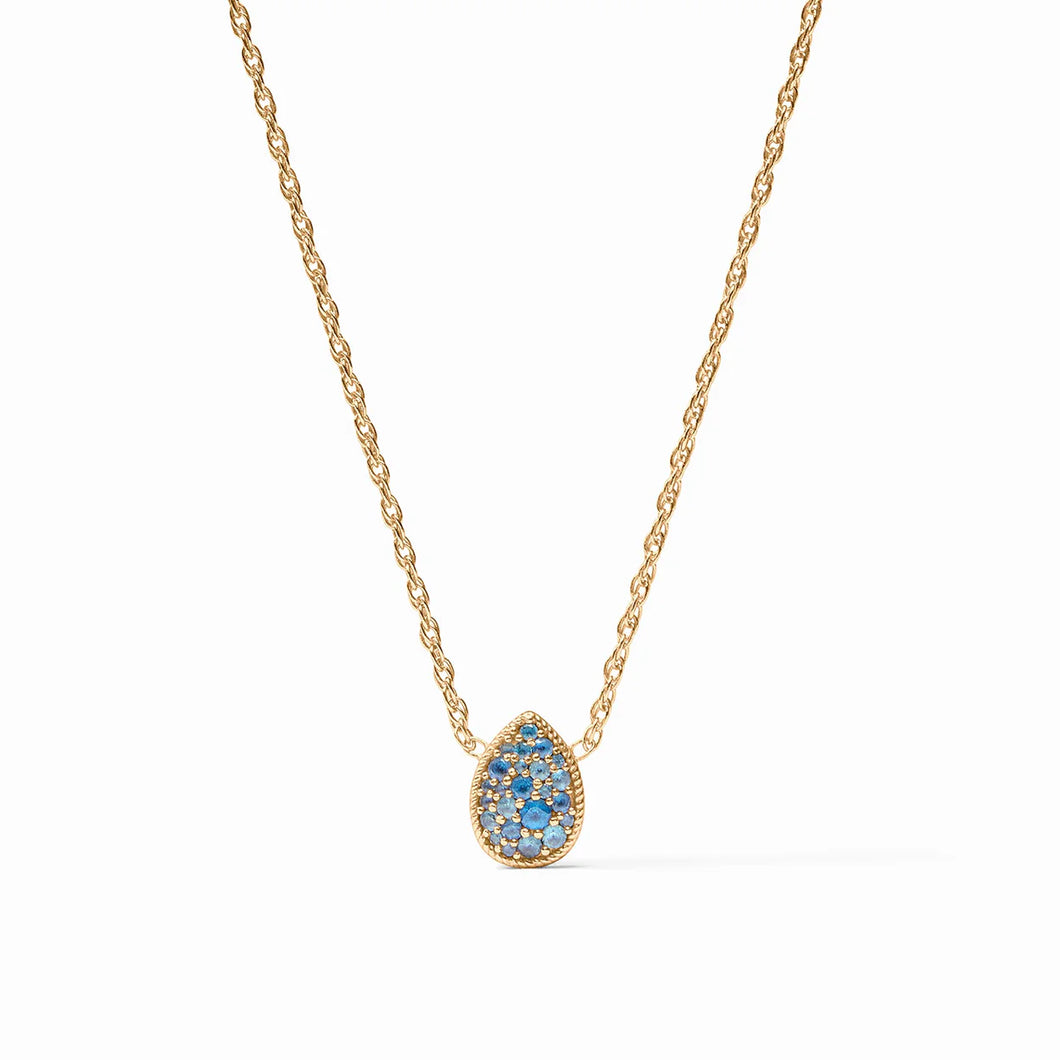 Julie Vos Teardrop Blue Topaz Delicate Necklace