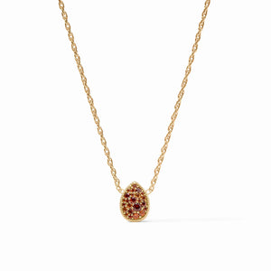 Julie Vos Teardrop Garnet Delicate Necklace