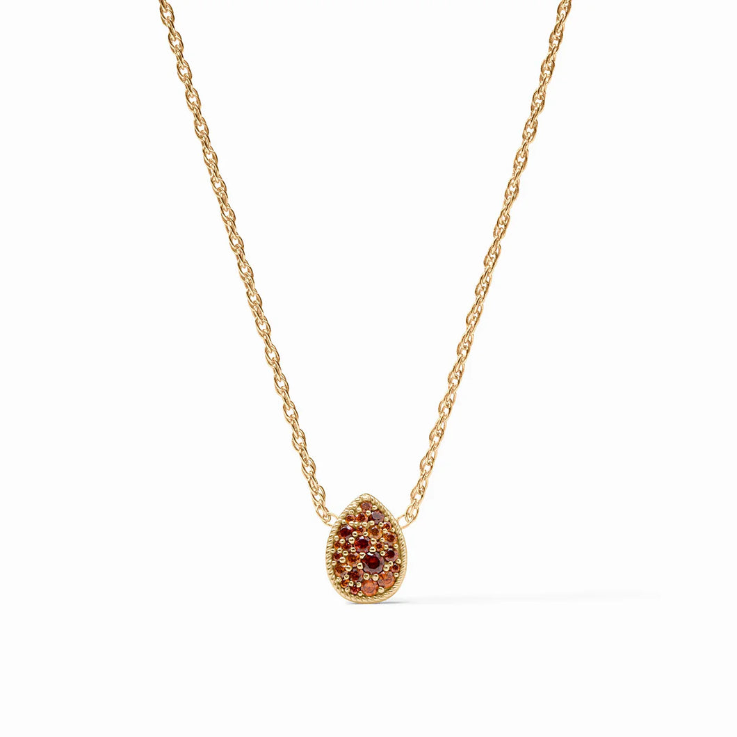 Julie Vos Teardrop Garnet Delicate Necklace