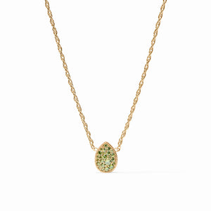 Julie Vos Teardrop Peridot Green Delicate Necklace