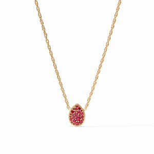 Julie Vos Teardrop Ruby Red Delicate Necklace