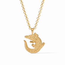 Load image into Gallery viewer, Julie Vos Alligator Gold Pendant Necklace