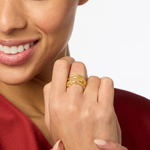 Load image into Gallery viewer, Julie Vos Alligator Duet Gold Ring