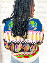 Load image into Gallery viewer, Queen Of Sparkles Teacher Icon Button Up Cardigan