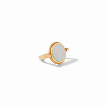 Load image into Gallery viewer, Julie Vos Coin Revolving Mother of Pearl Ring Size 7