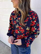Load image into Gallery viewer, Queen Of Sparkles Navy Cranberries Sweater