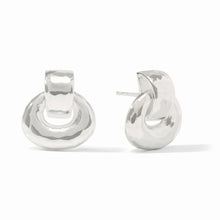 Load image into Gallery viewer, Julie Vos Avalon Demi Doorknocker Earring Silver