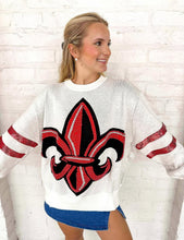 Load image into Gallery viewer, Queen Of Sparkles ULL Oversized Mascot Sweater