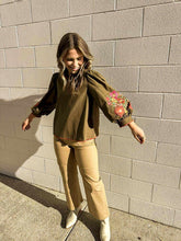 Load image into Gallery viewer, Sweetest Direction Olive Puff Sleeve Top