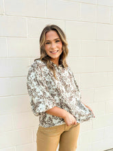 Load image into Gallery viewer, Things To Do Leopard Gray Mix Top