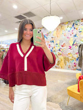 Load image into Gallery viewer, Call Me Up Maroon Top