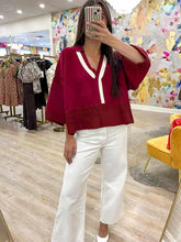 Load image into Gallery viewer, Call Me Up Maroon Top