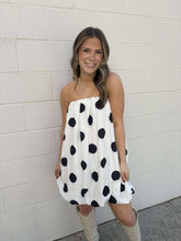 Load image into Gallery viewer, Spotted You White Bubble Dress
