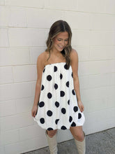 Load image into Gallery viewer, Spotted You White Bubble Dress