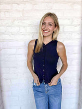 Load image into Gallery viewer, Chasing Dreams Navy Top