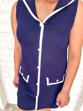 Load image into Gallery viewer, Here For You Navy Mini Dress