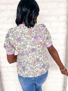 Please Give Me Time Lavender Top