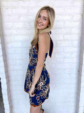 Load image into Gallery viewer, Watch Me Overcome Navy Dress