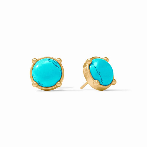 Julie Vos Honey Stud Turquoise Blue Earring