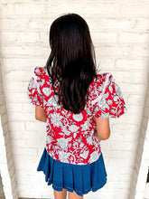 Load image into Gallery viewer, Out Of Nowhere Red Top